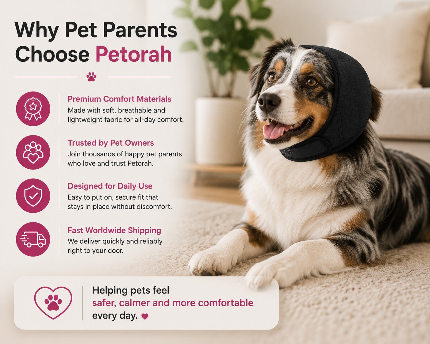 CalmCover Pet Ear Protector