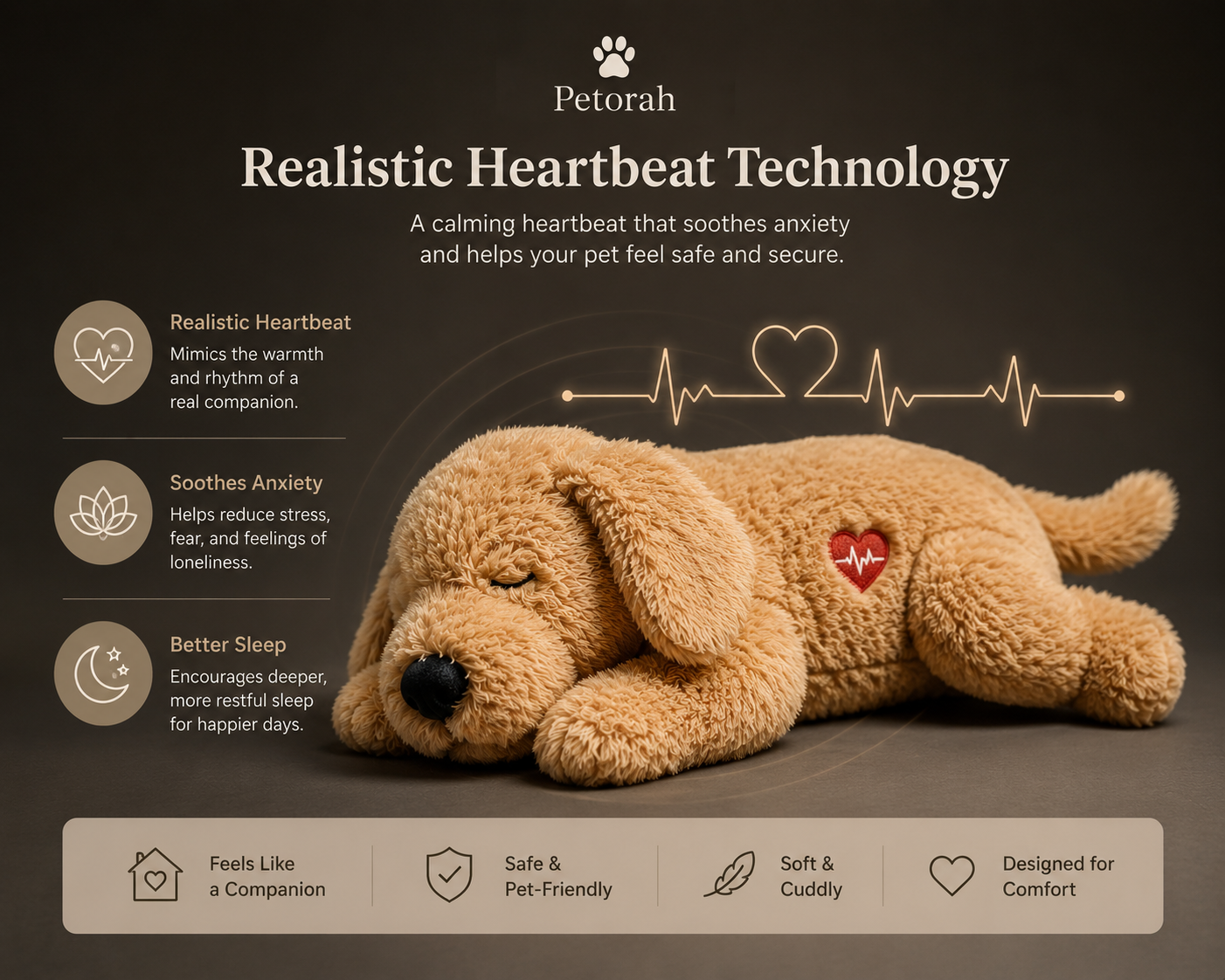 Heartbeat Comfort Pet Toy