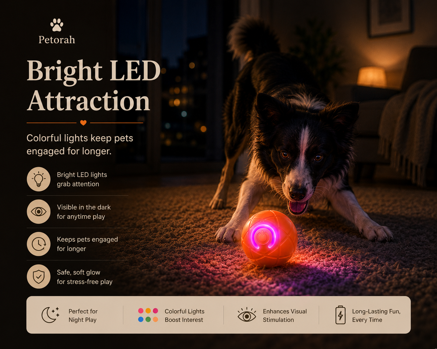 Smart Bounce Interactive Pet Ball