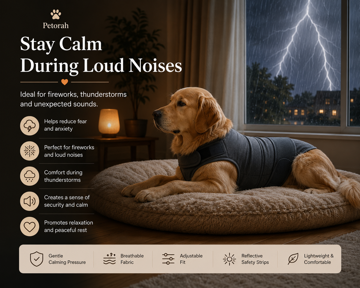 CalmFit Dog Anxiety Vest