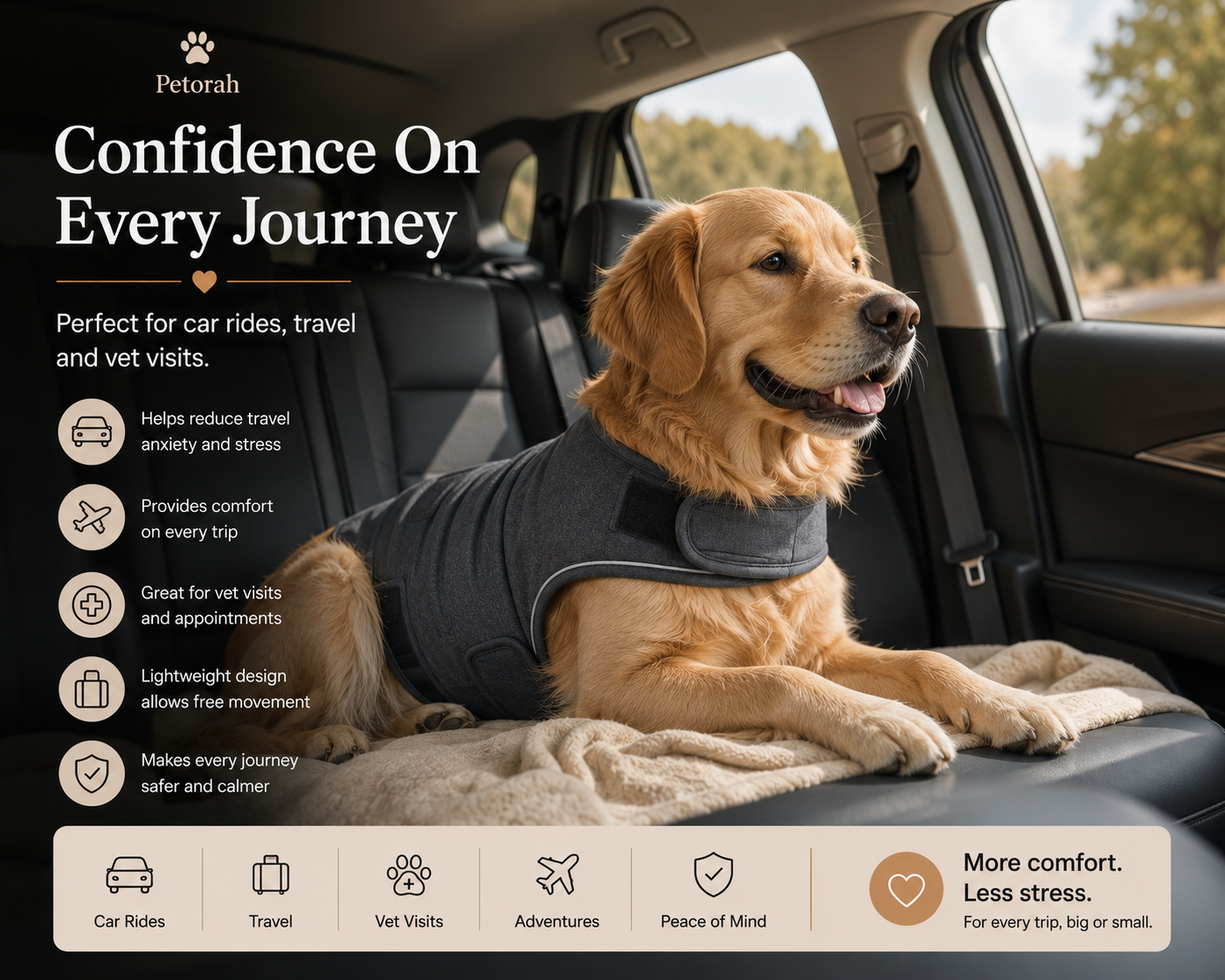 CalmFit Dog Anxiety Vest