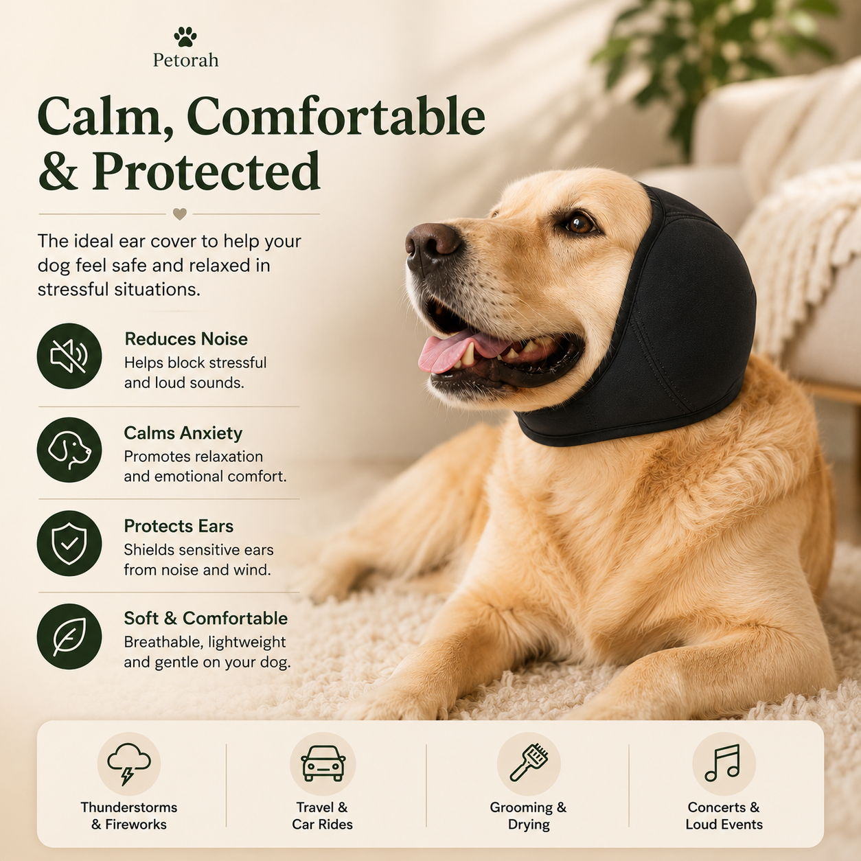 CalmCover Pet Ear Protector